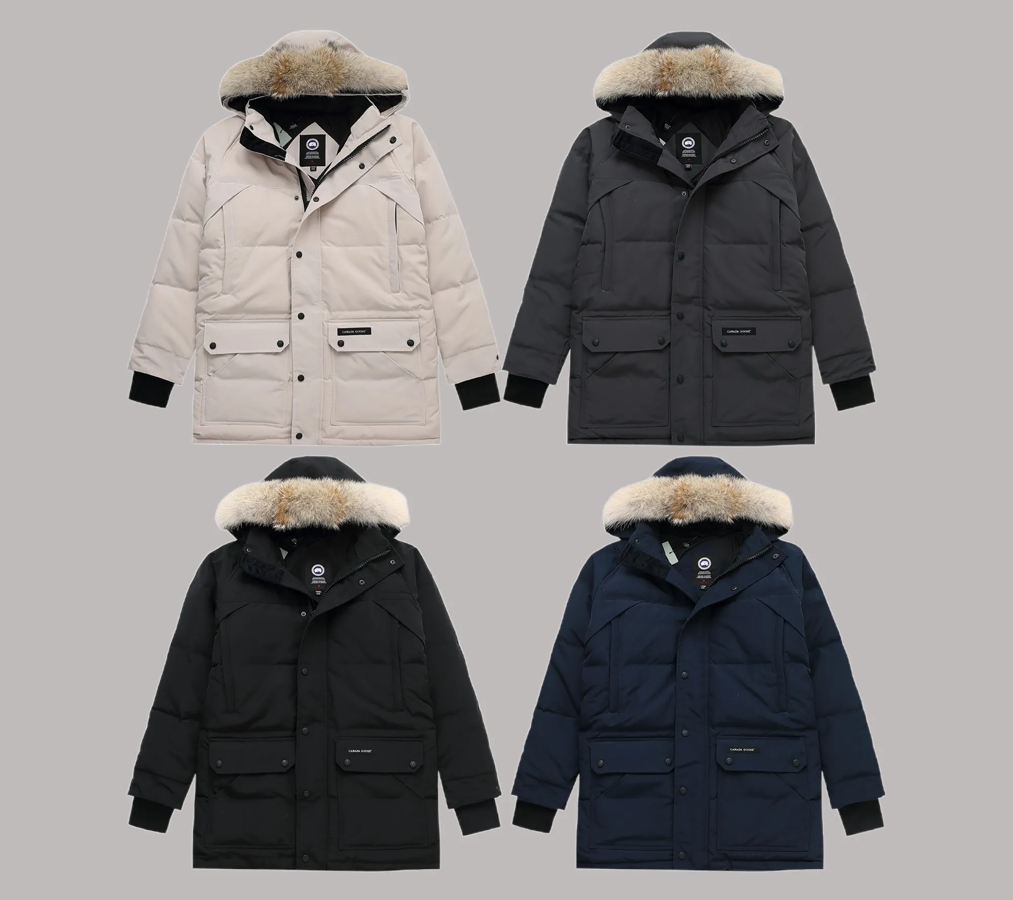 P820 ​​Big Goose emory series Parker Color: black, off-white, Zhangqing, graphite gray Size S-XXL